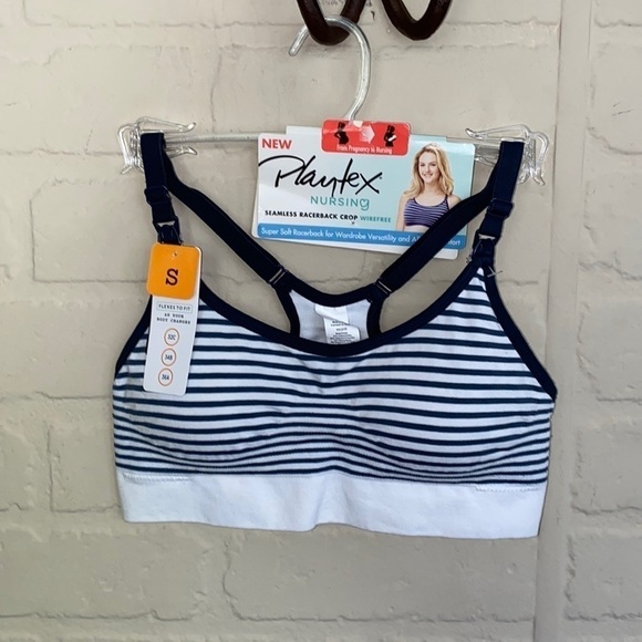 Playtex nursing bra NEW small maternity striped - Picture 2 of 9